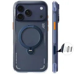 TORRAS iPhone 17 Pro 6.3 インチ 用 ケース【エアバッグ 超強保護・米軍 MIL規格 】リング スタンド MagSafe対応 Ostand Q3 Air 360°定点回転 縦横両対応 MagSafe対応 ワイヤレス充電 d540a591