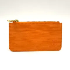LOUIS VUITTON ポシェット クレ エピ エピ レザー オレンジ コインケース ゴールド M63809