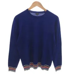 ピーエスポールスミス PS Paul Smith ニット セーター 長袖 ウール L 青 ブルー /FF