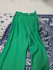 ザラグリーン ワイド ベルト スラックス パンツ