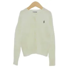 ポロ ラルフローレン POLO RALPH LAUREN カーディガン コットンニット ケーブル編み S ホワイト /UO