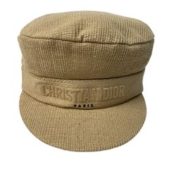 Christian Dior ベージュ キャスケット コットン - メルカリ
