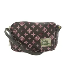 ラシット RUSSET Daily スクエア ミニショルダーバッグ 総柄 ブラウン ピンク /UO