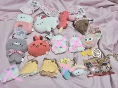 ぬいぐるみキーホルダー 個別出品 いちご 幽霊 動物 猫 たべもの おやつ