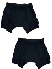 メーカー処分品！最安値⭐︎　新品 メンズ 失禁用ボクサーパンツ　介護パンツ Lサイズ 吸水 防水 尿漏れ対策 ネイビー　2枚セット　2枚組