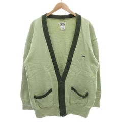 6 ROKU BEAUTY&YOUTH B&Y ロク ビューティーアンドユース THE FOX別注 SWEAT カーディガン スウェット地 長袖 ロゴワッペン M 緑 グリーン系 /GV