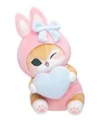 mofusand モフサンド うさにゃん BIGぬいぐるみ　ピンク　ハート　プライズ　非売品
