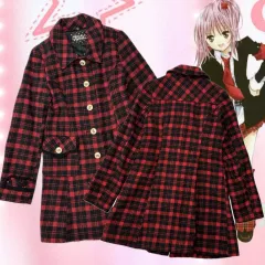 TRALALA トラルララ キャラチェンジ 日奈森 あむ スリムフィット レース ブラック レッド CHECK コート