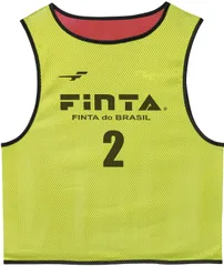 フィンタ FINTA サッカー 昇華リバーシブルビブス 10 枚セット  FT3529 4171 イエローXレッド