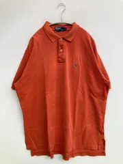 Polo by Ralph Lauren ポロバイラルフローレン ポロシャツ XL オレンジ 無地 ワンポイント 半袖