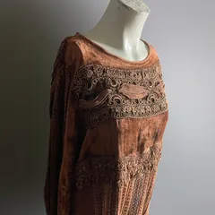 イタリア製 90s トップス ブラウス ヨーロッパ ヴィンテージ モールニット シアー ざっくり編み Europe Vintage made in italy 高級 ヴィスコース レーヨン H168