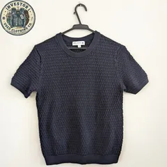 UNIQLO イネスコラボ 半袖ニット サマーニット ネイビー M レディース 春夏 人気