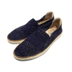 アグ UGG sammy スニーカー スリッポン グリッター バイカラー 24㎝ 紺 ネイビー ■WGA