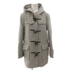 LONDON Tradition ダッフルコート ウール 36 グレー フード付き トグルボタン イングランド製 /FF