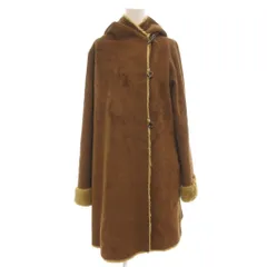 ロッソ ROSSO アーバンリサーチ フェイクムートン ロングコート Free 茶 ブラウン /UO