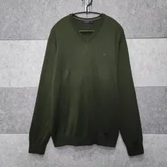 OLZEN(オルゼン) メンズ ウール混 Vネック ニット (サイズ 105)