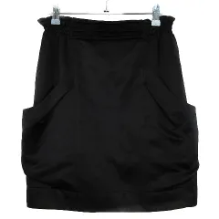 プロポーション ボディドレッシング PROPORTION BODY DRESSING スカート タイト ミニ バックファスナー 薄手 サイドポケット 無地 2 黒 ブラック ボトムス /T2