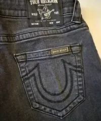 冬春 ロッテHOMEショッピング TRUE RELIGION 34 ブラック ストレート デニム 約99 POINT