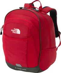 ザ・ノース・フェイス THE NORTH FACE アウトドア トスボックス キッズ リュック かばん バックパック キャンプ 旅行 林間学校 合宿 1泊 子ども 22L タブレット収納 多収納 自立 折りたためる  NMJ72351 RR レイジレッド