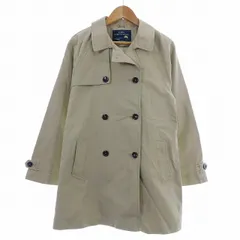 ザラ ZARA トレンチコート 長袖 ダブル ミドル丈 ラグランスリーブ コットン 無地 150 ベージュ アウター /TYM