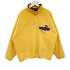 patagonia パタゴニア ビンテージ 90年代 SYNCHILLA SNAP-T シンチラ スナップT FLEECE PULLOVER フリースプルオーバー ジャマイカ製 イエロー パープル 黄 紫 L