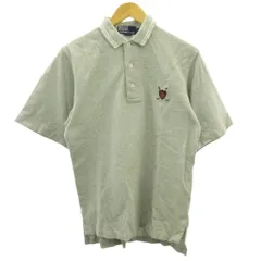 ポロ バイ ラルフローレン Polo by Ralph Lauren ポロシャツ 半袖 ワッペン グレー S