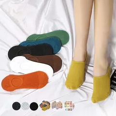靴下 レディース 滑りにくい ソックス 浅履き フットカバー 無地