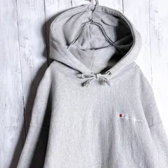 【入手困難/海外モデル】チャンピオン Champion グレー リバースウィーブ グレー ヘビーウェイトパーカー #c10