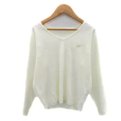 ロペ ROPE ニット カットソー 長袖 M オフホワイト /YK23