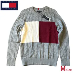 【新品タグ付き】TOMMY HILFIGER トミーヒルフィガー ケーブルフラッグセーター Ｍサイズ 定価25300円