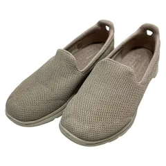 【美品】スケッチャーズ (25) スリッポン スニーカー ウォーキングシューズ 運動靴 メッシュ フラット 定番デザイン