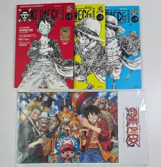ONE PIECE MAGAZINE Vol 1+2+3巻 まとめ + 書店特典イラストパッド