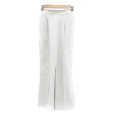 クラシカルエルフ CLASSICAL ELF フレアパンツ ロング丈 S ライトグレー /HO41