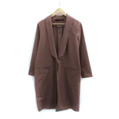 ケービーエフプラス KBF＋ アーバンリサーチ スプリングコート ロング丈 ONE 茶 ブラウン /SM9