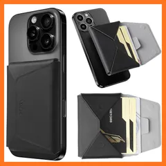 【新品】 Vaxibo 多機能カードケース 栃木レザー 本革 Magsafe対応 財布 メンズ レディース スマホスタンド magsafeスタンド 超強磁力 iPhone カードケース 軽量 薄型 コンパクト ウォレット カード収納 名刺入れ 折りたたみ式 1