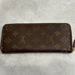 LOUIS VUITTON ルイヴィトン モノグラム ポルトフォイユ クレマンス ラウンドファスナー 長財布 フューシャ ブラウン ピンク PVC レザー ロングウォレット レディース メンズ 財布 小銭入れ 札入れ カードケース LV モノグラムキャンバス