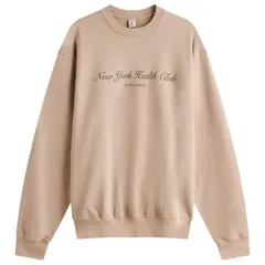 スポーティ アンド リッチ レディース アウター パーカー・スウェット クルーネック Sporty Rich NY Health Club Crewneck Mink Black ブラックのサムネイル