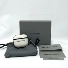 BALENCIAGA バレンシアガ Air Pods Case エアポッズケース 第三世代 ホワイト ロゴ レザー 698364210AX 新品未使用
