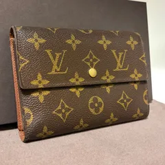 v10 ポルト トレゾール エテュイ パピエ　モノグラム　3つ 三つ 折り 財布　長財布　Louis Vuitton ルイヴィトン　ウォレット コインケース 小銭入れ 付き
