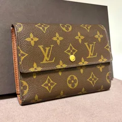 v99a ポルト トレゾール エテュイ パピエ　モノグラム　3つ 三つ 折り 財布　長財布　Louis Vuitton ルイヴィトン　ウォレット コインケース 小銭入れ 付き