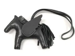 HERMES エルメス バッグチャーム ロデオチャーム ペガサスPM - ソーブラック アニョーミロ レディース 超美品