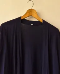 無印良品 コットン カーディガン ロング丈 M