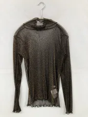 FREAK'S STORE フリークスストア Tシャツ/カットソー F ブラック ミドル丈 長袖 タートルネック/ハイネック