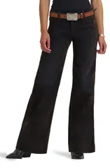 ラングラー レディース ボトムス デニムパンツ ワイドレッグ ジーンズ Wrangler Worldwide Mid Rise Wide Leg Jeans Mole