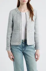 ラグアンドボーン レディース アウター ジャケット・ブルゾン コットン rag bone Clarice Cotton Blend Jacket Blue Multi ブルーのサムネイル