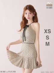 販売直売 XSブルー ローブドフルールグロッシー ブリエ キャバドレス