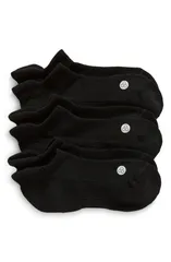ゼラ レディース アンダーウェア 靴下 アンクル Zella 3Pack Tab Ankle Socks Black ブラック