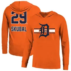 マジェスティック メンズ アウター パーカー・スウェット Mens Majestic Threads Tarik Skubal Orange Detroitigers Lightweight Nameのサムネイル