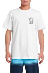 【送料無料】 クイックシルバー メンズ Tシャツ トップス Hawaii Hula Dance Graphic TShirt White