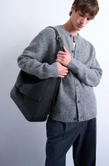 トップマン メンズ アウター パーカー・スウェット クルーネック カーディガン Topman Crewneck Cardigan Grey グレーのサムネイル